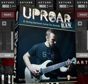 [八弦低音吉他音源]Chocolate Audio Uproar RAW 8-String Baritone Guitar [KONTAKT]（3.6Gb）