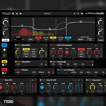 [模块引擎多频段处理插件]Unfiltered Audio TRIAD v1.0.0 v1.1.3 [WiN, MacOSX]（80Mb）