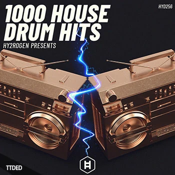 [深邃科技浩室鼓组素材]HY2ROGEN 1000 House Drum Hits [多格式]（113Mb）