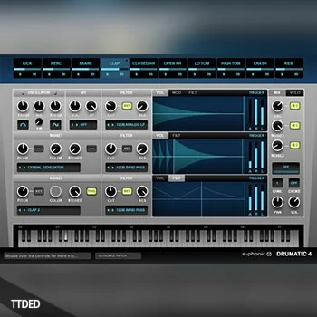 [鼓模拟合成器]E-Phonic Drumatic 4 v1.0.3 [MacOSX]（3Mb）