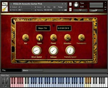 Replika Sound Steel String Acoustic Guitar KONTAKT