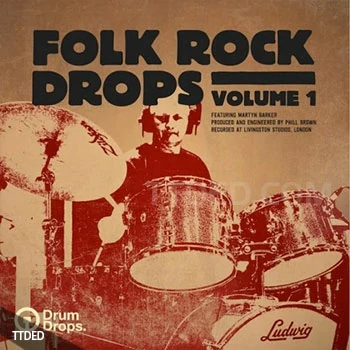 [乡村摇滚鼓组素材]DrumDrops Folk Rock Drops Vol.1 Complete Bundle [多格式]（24.91Gb）