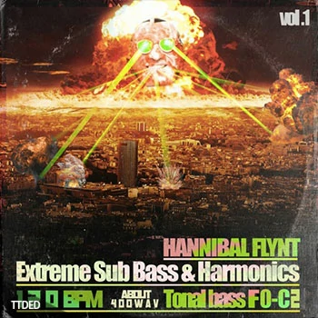 [电子乐808Sub采样]Hannibal FLYNT F0 to C2 Extreme Sub and 808 Library [WAV]（76Mb）