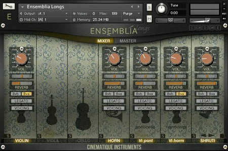 Cinematique-Instruments Ensemblia KONTAKT
