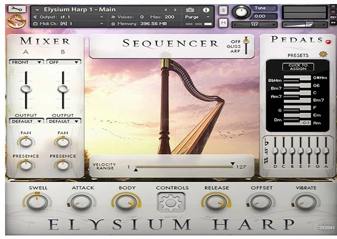 极乐世界爱丽丝竖琴 Soundiron Elysium Harp KONTAKT