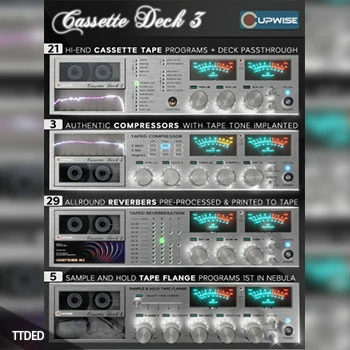 [Nebula扩展模拟VST插件]Cupwise Cassette Deck 3 Multi Effects Pack（1.07Gb）
