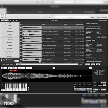 [增强型音频管理处理工具]Iced Audio AudioFinder v5.9.26 [MacOSX]（27Mb）