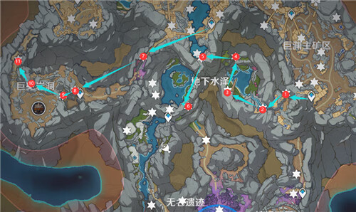 原神流明晶石位置分布图 地下矿区流明晶石采集路线一览