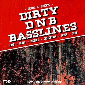 [鼓打贝斯低音线采样]6Blocc Dirty DNB Basslines [WAV]（36Mb）