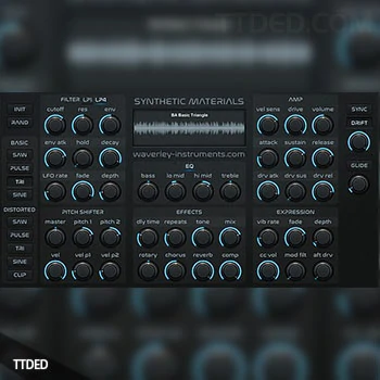 [氛围影视现代经典波表合成器音序器音源]Waverley Instruments Synthetic Materials v1.1.0 [KONTAKT]（5.03Gb）