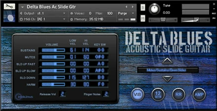 Indiginus Delta Blues Acoustic Slide Guitar KONTAKT布鲁斯吉他