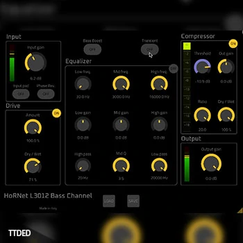 [贝斯通道条插件]HoRNet L3012 Bass Channel v1.0 [WiN, MacOSX]（9Mb）