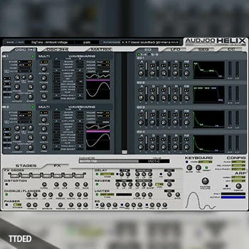 [合成器插件]Audjoo Helix v2019.10.08  v2019.08.11 [WiN, MacOSX]（16Mb）
