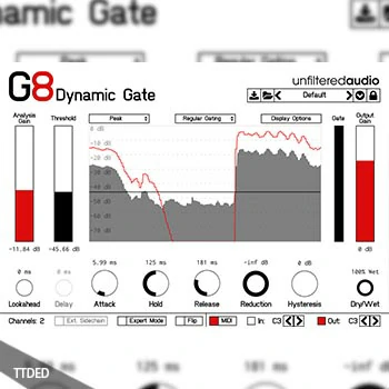 [动态门限器]Unfiltered Audio G8 Dynamic Gate v1.3.1 CE  v1.3.0 [WiN, MacOSX]（10Mb）