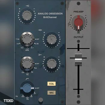 [模拟前置放大器均衡器插件]Analog Obsession BritChannel v2.1 [WiN, MacOSX]（61Mb）