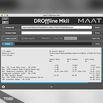 [实时DR测量器插件]MAAT DROffline MkII v2.0.4 Incl Emulator [WiN]（4Mb）
