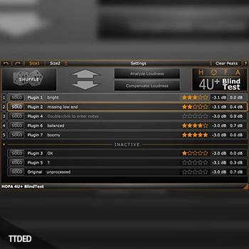 [效果分析测试插件]HOFA-Plugins HOFA 4U Plus BlindTest v1.0.6 [WiN]（5Mb）