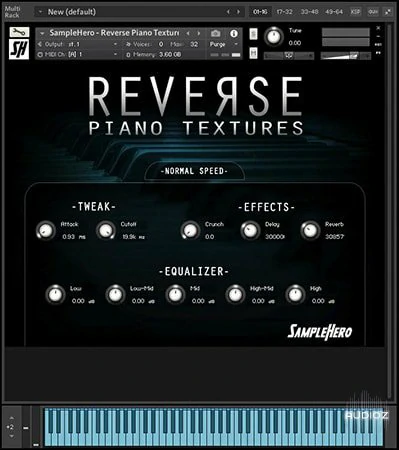 SampleHero Reverse Piano Textures KONTAKT