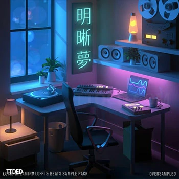 [嘻哈说唱慢摇素材Serum预置]Oversampled Lucid Dreaming Lo-fi & Beats Samples + BONUSES [WAV, MiDi]（1011Mb）