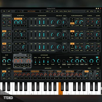 [复古合成器插件]Monoplugs Monique v1.0.2 [WiN, MacOSX]（27Mb）
