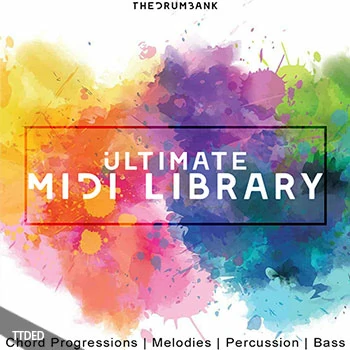 [嘻哈RnB陷阱MIDI素材]TheDrumBank Ultimate Midi Library Volume 1（18Mb）