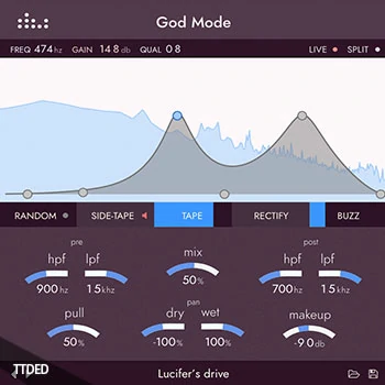 [失真饱和器插件]Denise God Mode v1.0.1 [WiN, MacOSX]（19Mb）