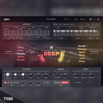 [虚拟鼓手60年代70年代氛围灵魂鼓手]UJAM Virtual Drummer DEEP v2.1.1 [WiN]（3.22Gb）