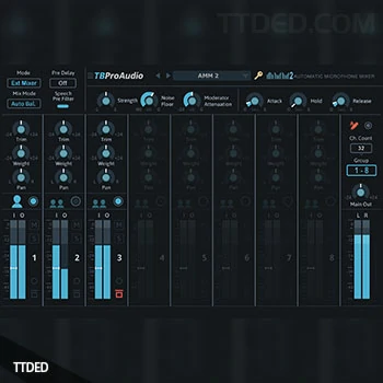 [32对2自动麦克风混音效果器插件]TBProAudio AMM2 v2.0.10 [WiN]（5Mb）