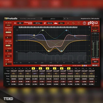 [均衡器插件]TBProAudio gEQ12 v4.0.1 v3.1.3 [WiN, MacOSX]（8Mb）