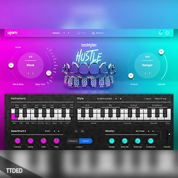 [嘻哈电鼓音源插件]uJAM beatMaker HUSTLE v2.1.0 v1.0.0 + LiBRARY [WiN, MacOSX]（203Mb）