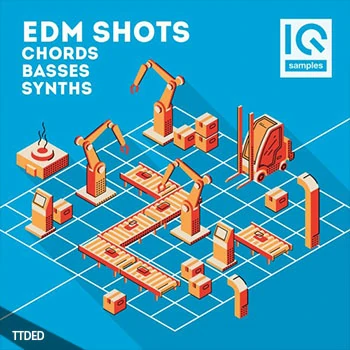 [EDM电子舞曲和弦低音合成音色素材]IQ Sample EDM Shots Chords, Basses, Synths [多格式]（186Mb）