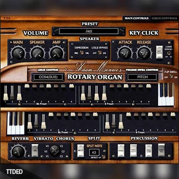 [音轮风琴插件]Adam Monroe Music Rotary Organ v2.0 [WiN, MacOSX]（1.39Gb）