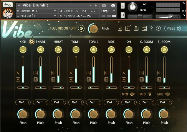 采样 Strezov Sampling VIBE Instant Drumkit KONTAKT