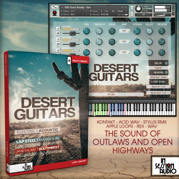 In Session Audio Desert Guitars KONTAKT 西部沙漠吉他