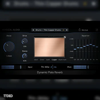 [经典板式混响插件]Physical Audio Dynamic Plate Reverb v3.1.3 [WiN]（7Mb）
