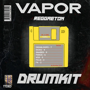 [拉丁雷鬼鼓组采样]ReeMau Beats VAPOR Reggaeton Drum Kit [WAV]（7Mb）