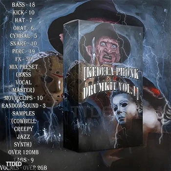[嘻哈陷阱采样FL混音预置]KEDELA Phonk Drumkit Vol.1（1.82Gb）