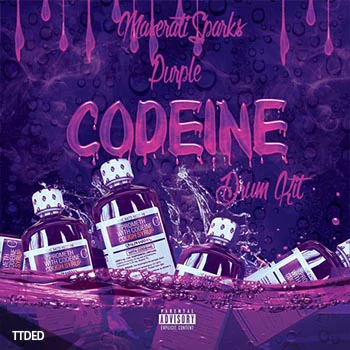 [嘻哈说唱陷阱鼓旋律采样]Maserati Sparks Purple Codeine Drum and Melody Kit [WAV]（36Mb）