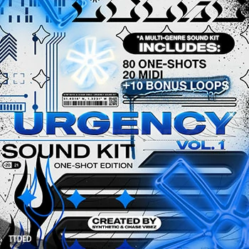 [嘻哈陷阱RnB素材]ChaseVibez and Synthetic Urgency One Shot Kit [WAV, MiDi]（392Mb）