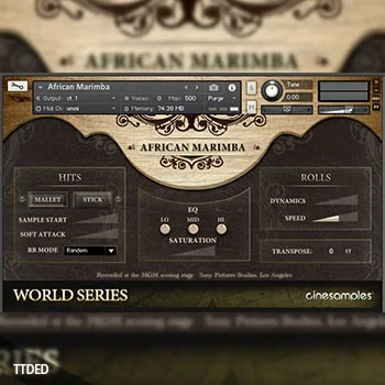 [马林巴巫毒鼓音源]Cinesamples African Marimba and Udu [KONTAKT]（146Mb）