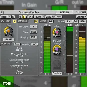 [母带限制器]Voxengo Elephant v4.6 [WiN, MacOSX]（32Mb）