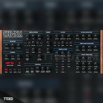 [合成器插件]discoDSP OB-XD v2.2 [WiN, MacOSX]（63Mb）