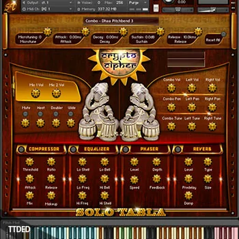 [塔布拉手鼓独奏音源]Crypto Cipher Audio Lab Solo Tabla [KONTAKT]（1.19Gb）