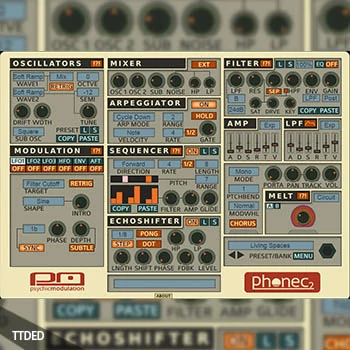 [调制合成器插件]Psychic Modulation Phonec v2.3.1 [WiN, MacOSX]（12Mb）