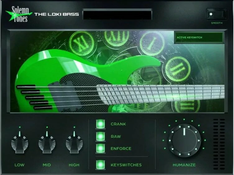 [金属摇滚电贝司音源插件]Solemn Tones The Loki Bass v1.1.0 (V2) [WiN, MacOSX]（3.65Gb）