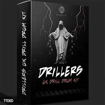 [Trap陷阱鼓组素材FL混音预置]Pyro OTB Drillers UK Drill Drum Kit [WAV, MiDi]（26Mb）