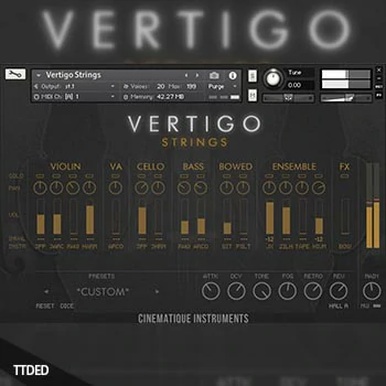 [影视合成弦乐音源]Cinematique Instruments Vertigo Strings [KONTAKT]（341Mb）