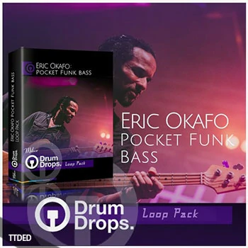 [Funk放克贝斯采样]DrumDrops Eric OKafo Pocket Funk Bass Loops Pack [WAV]（309Mb）