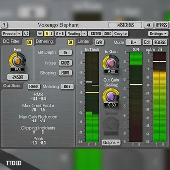 [母带级限制器]Voxengo Elephant v4.9 [WiN, MacOSX]（31Mb）