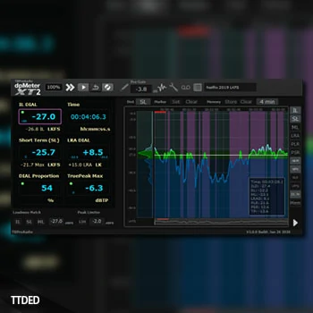 [响度测量插件]TBProAudio dpMeterXT3 v3.0.7 [WiN]（5Mb）